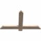 Ekena Millwork Eugene Smooth Timber Gable Bracket, Douglas Fir, 36"W x 21"H x 1 1/2"D x 3 1/2"F, 14/12 Pitch GBW036X21X0204EUG00SDF - alternate 3